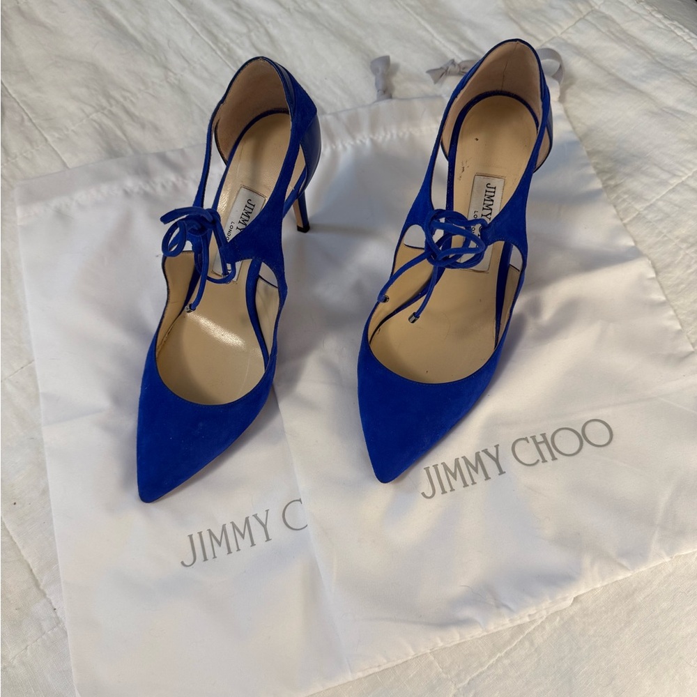 Jimmy Choo Vibrant Blue Heels